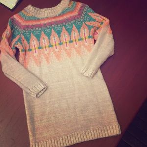 Knit sweater dress